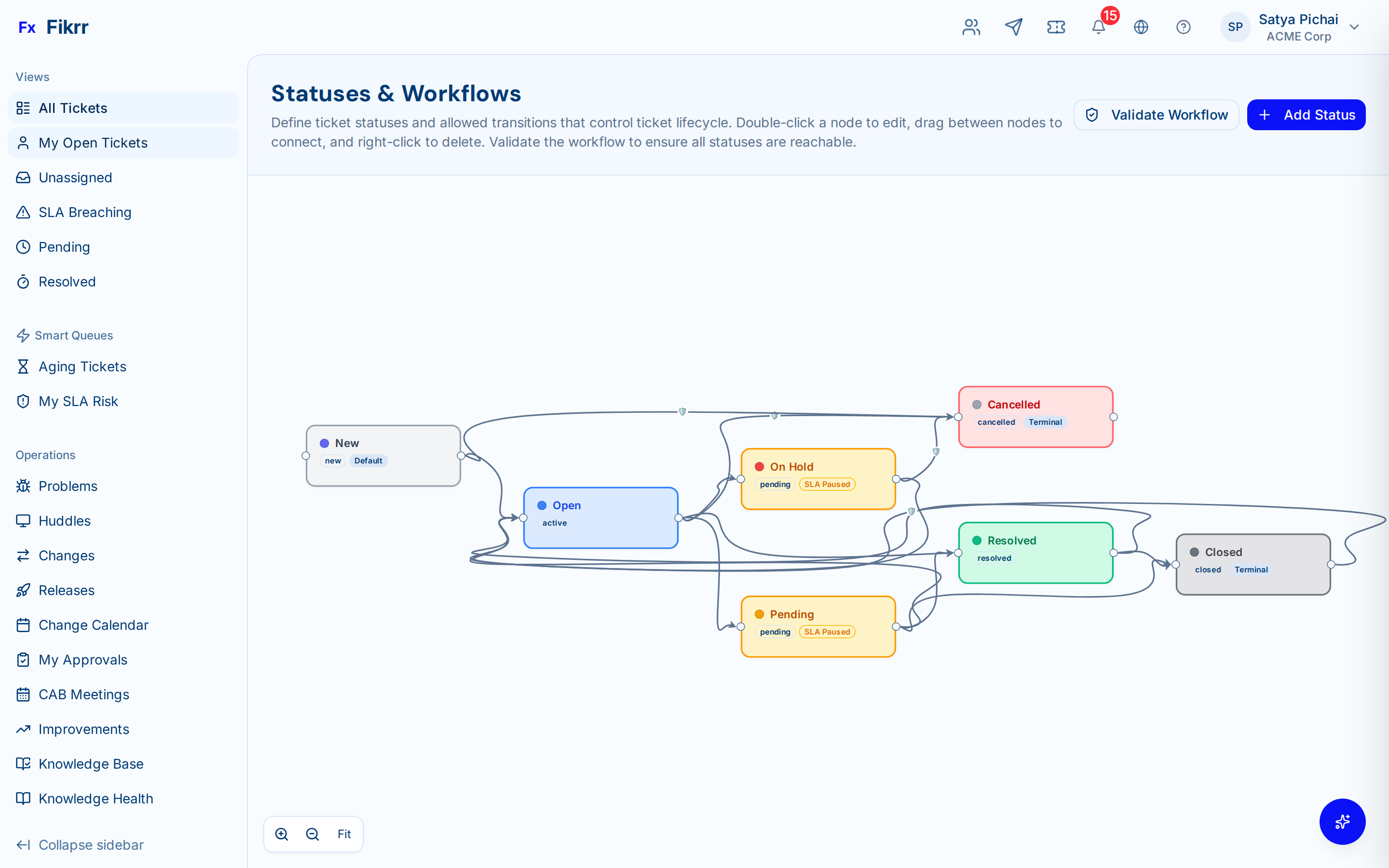 Automation rules and escalation chain builder — Workflow automation